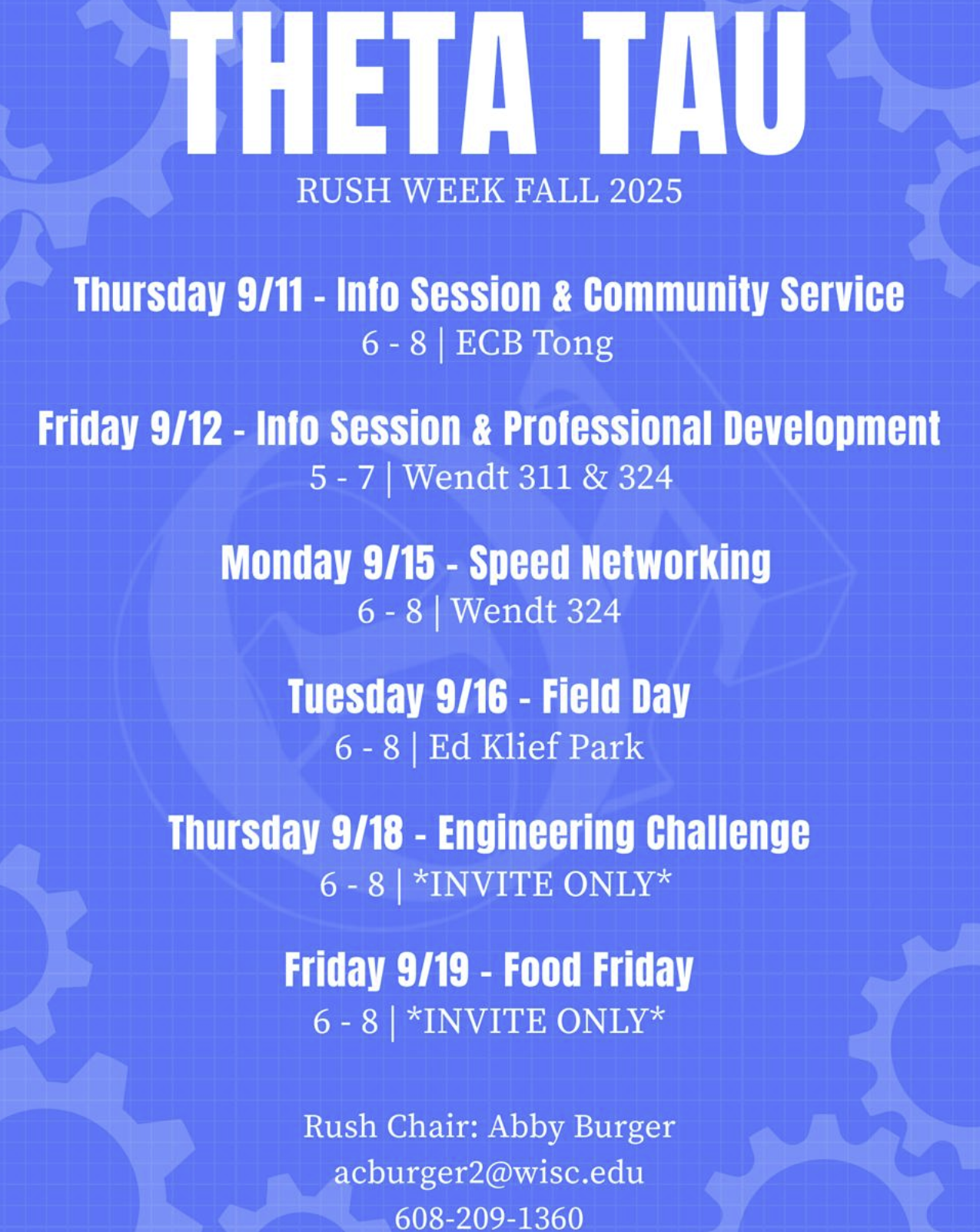 Theta Tau: Fall 2025 Rush